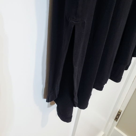 J.Jill Dress Size XL Mini Popover Black Rayon Tencel Breatheable Semi-Sheer - Picture 8 of 13